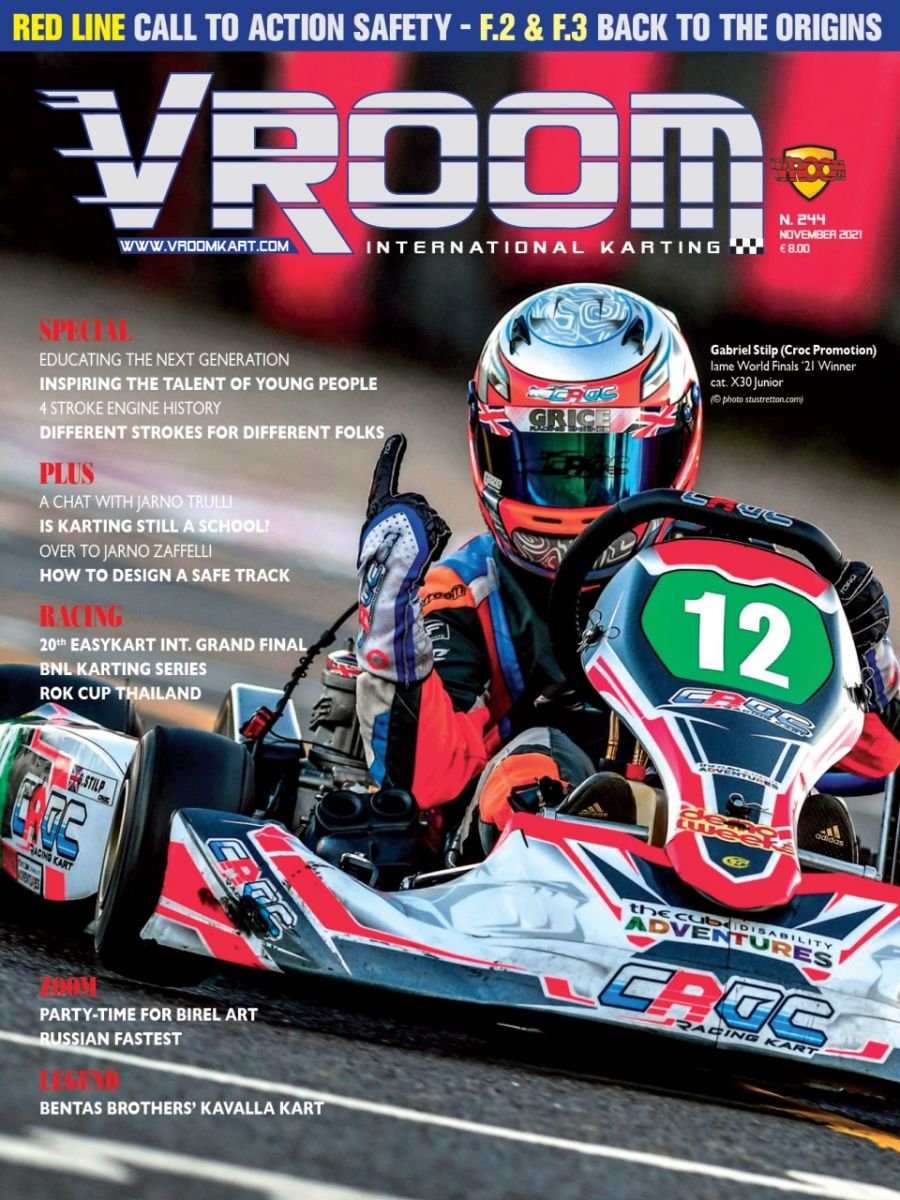 Vroom International Karting Magazine cover November 2021 – #244